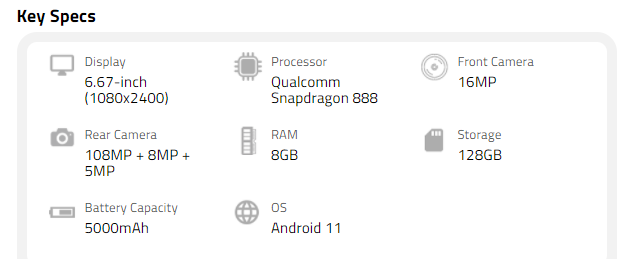 Xiaomi Mi 11T Key-features